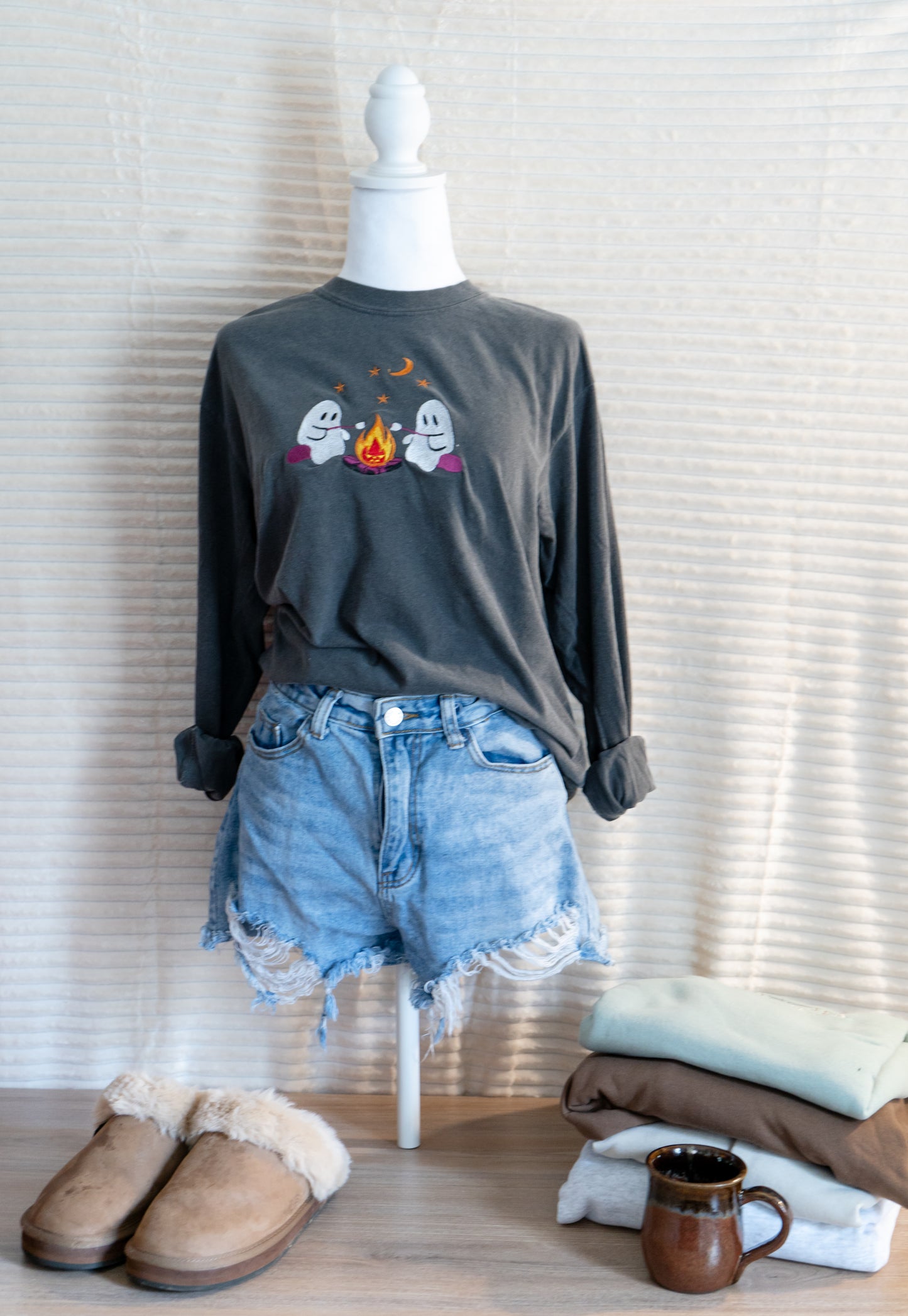 ghost bonefire nights tee shirt and long sleeve