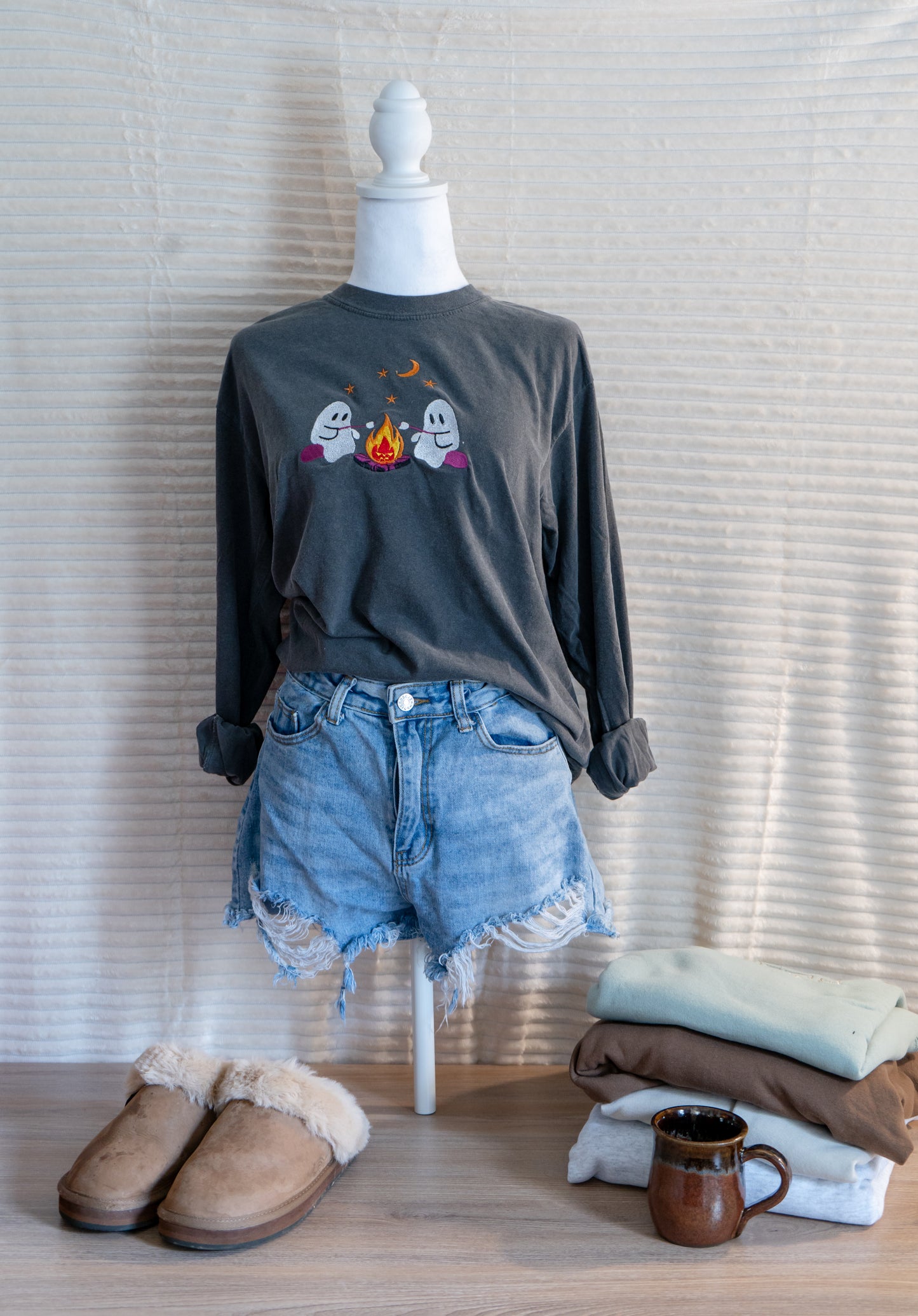 ghost bonefire nights tee shirt and long sleeve