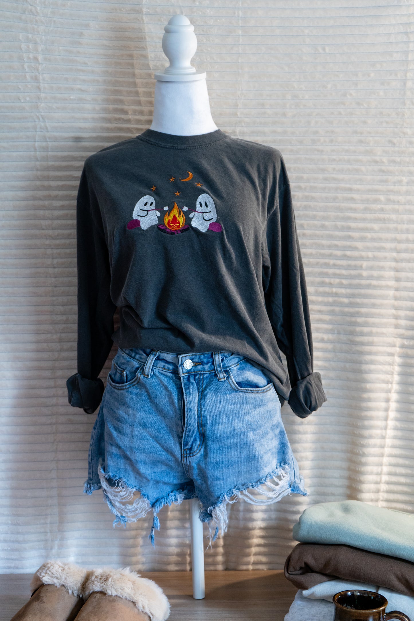 ghost bonefire nights tee shirt and long sleeve