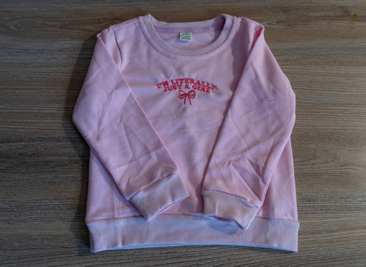 literally just a girl hoodie