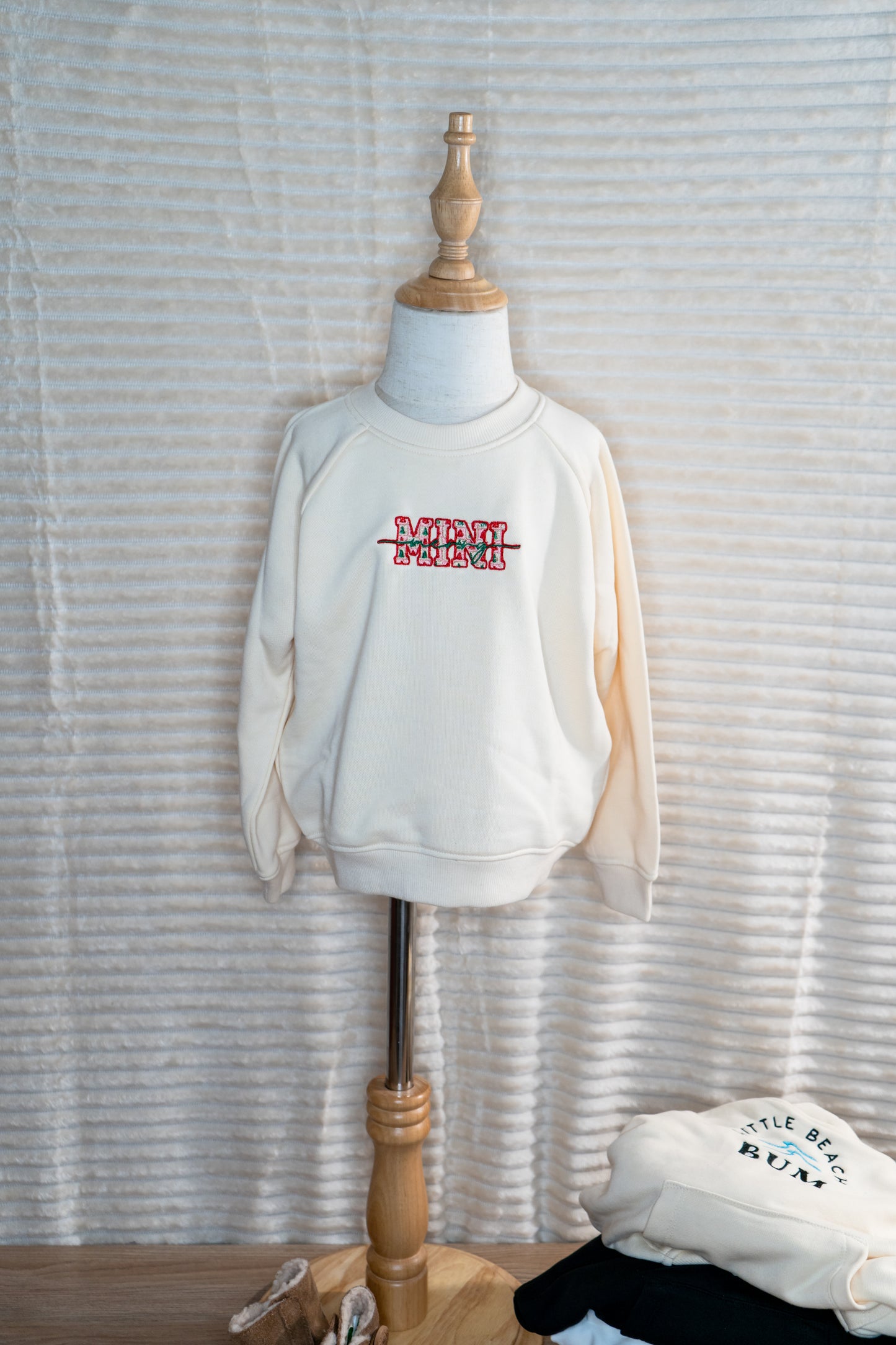 mini christmas sweatshirt