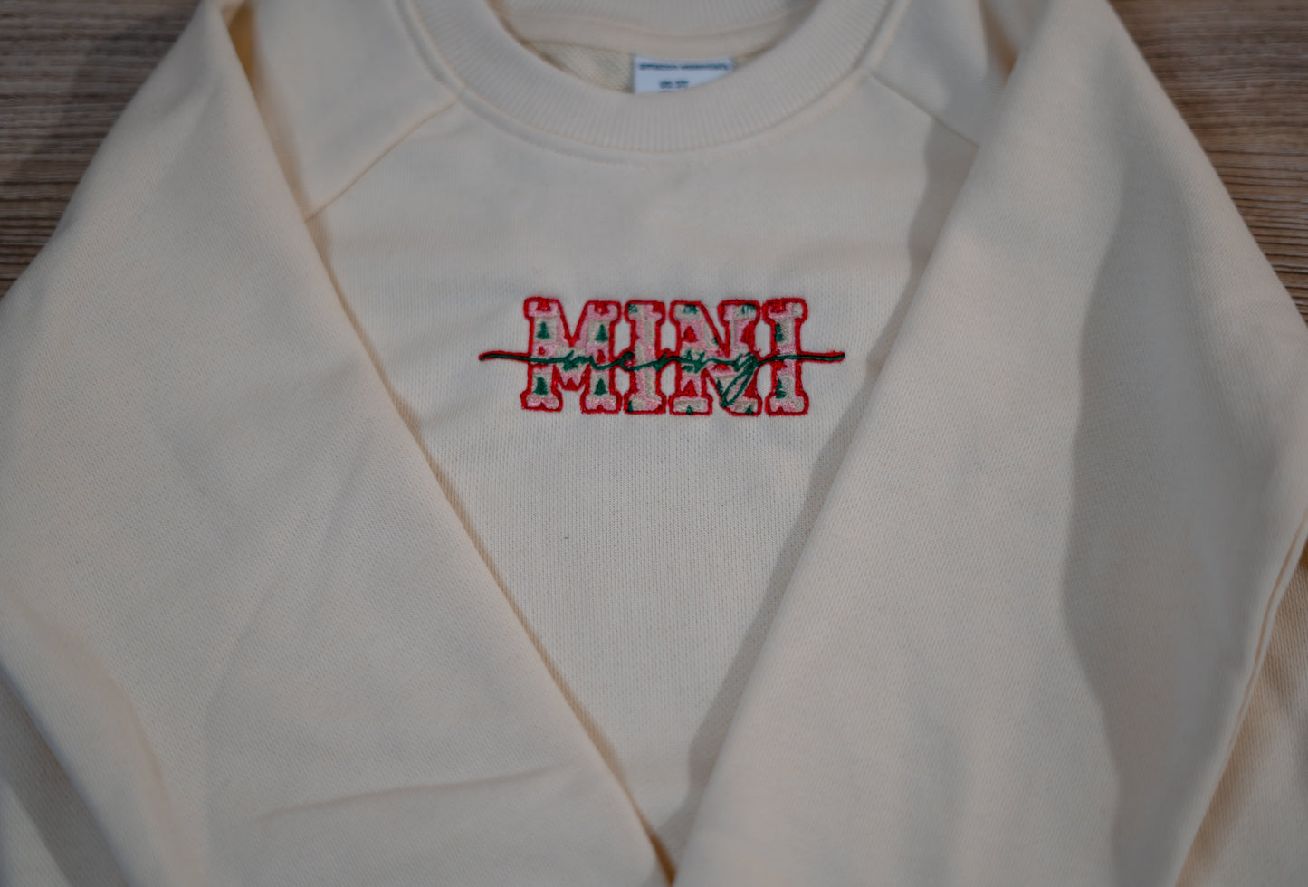 mini christmas sweatshirt