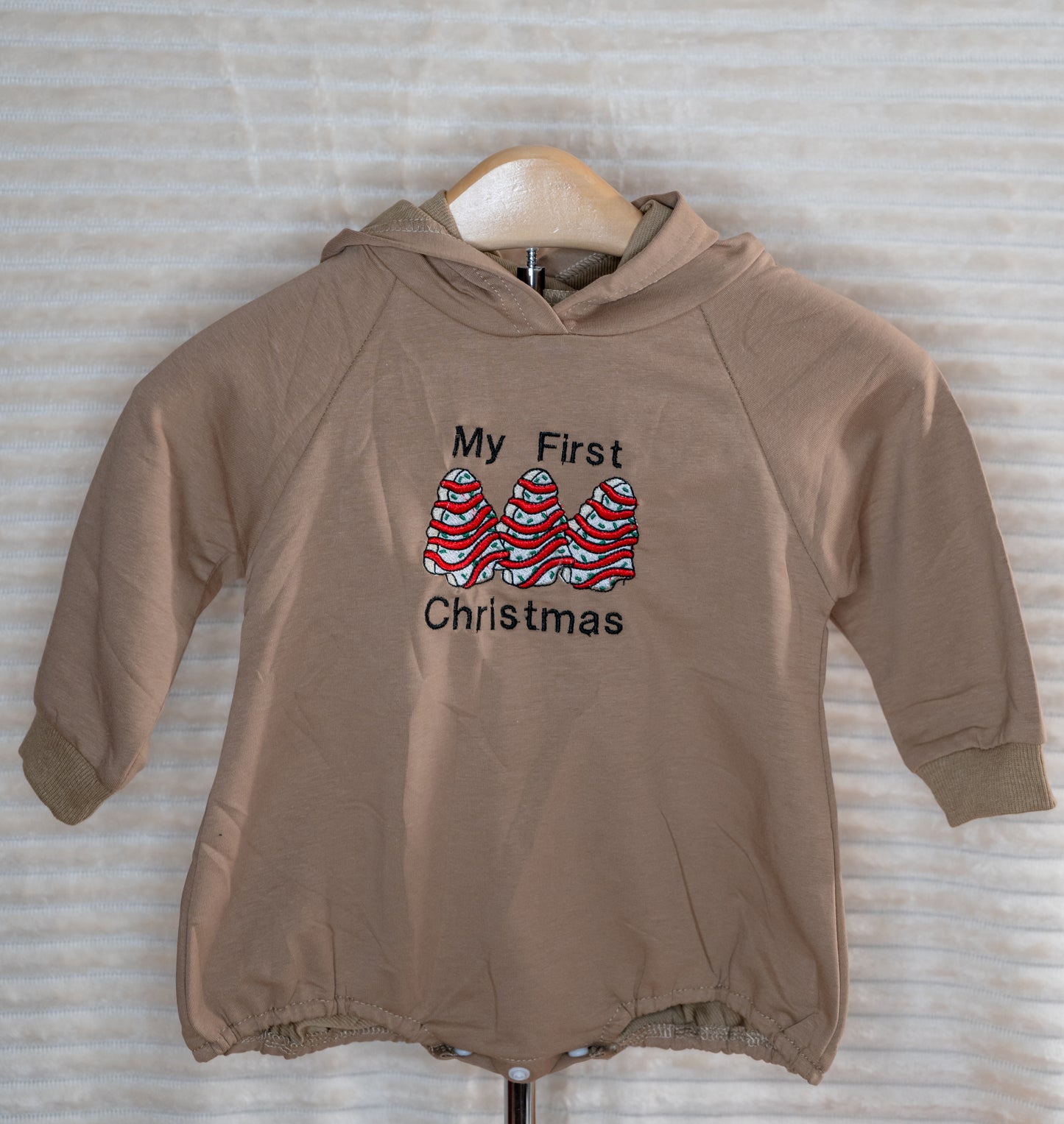 my first christmas tree cake hoodie
