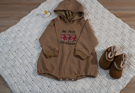 my first christmas tree cake hoodie