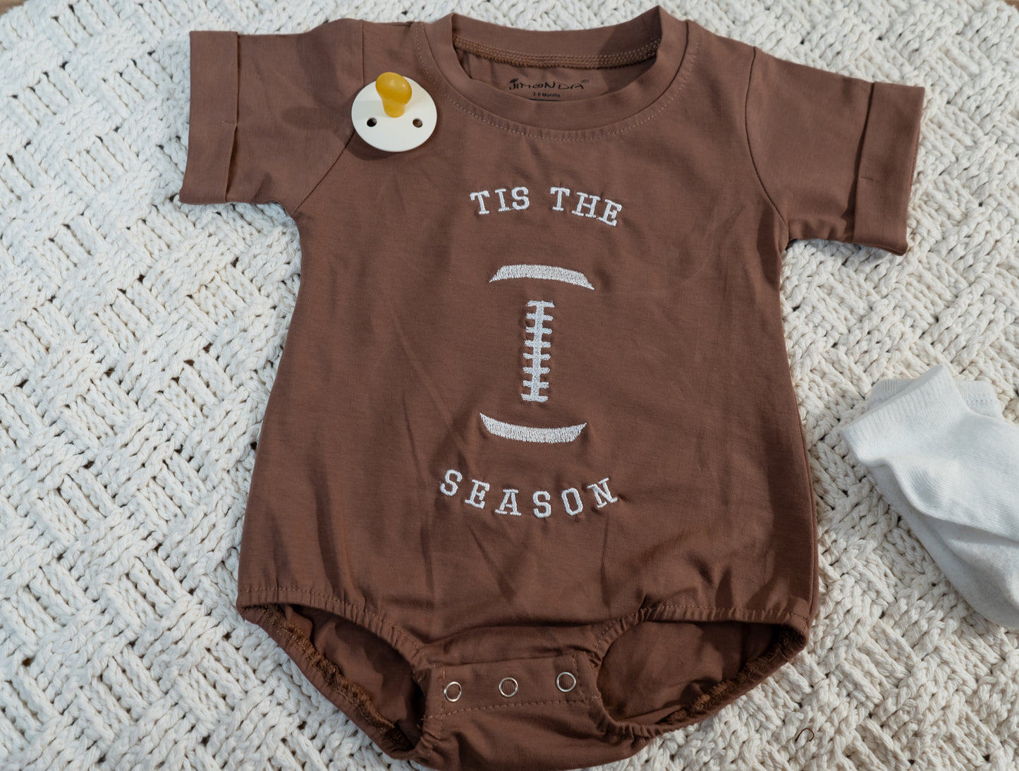 tis the season football bodysuit