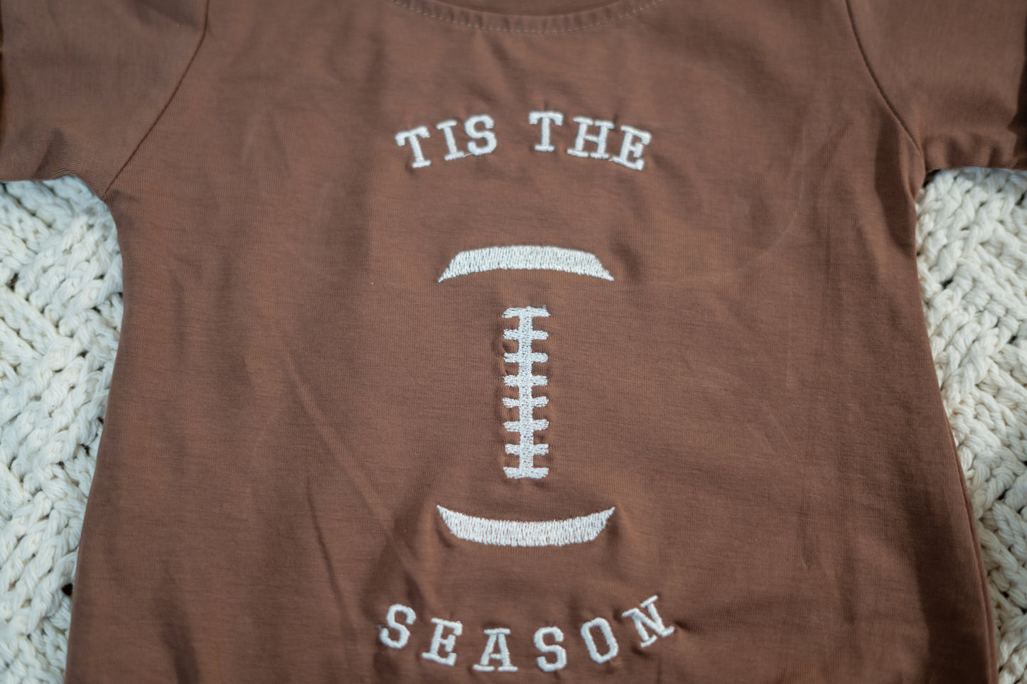 tis the season football bodysuit