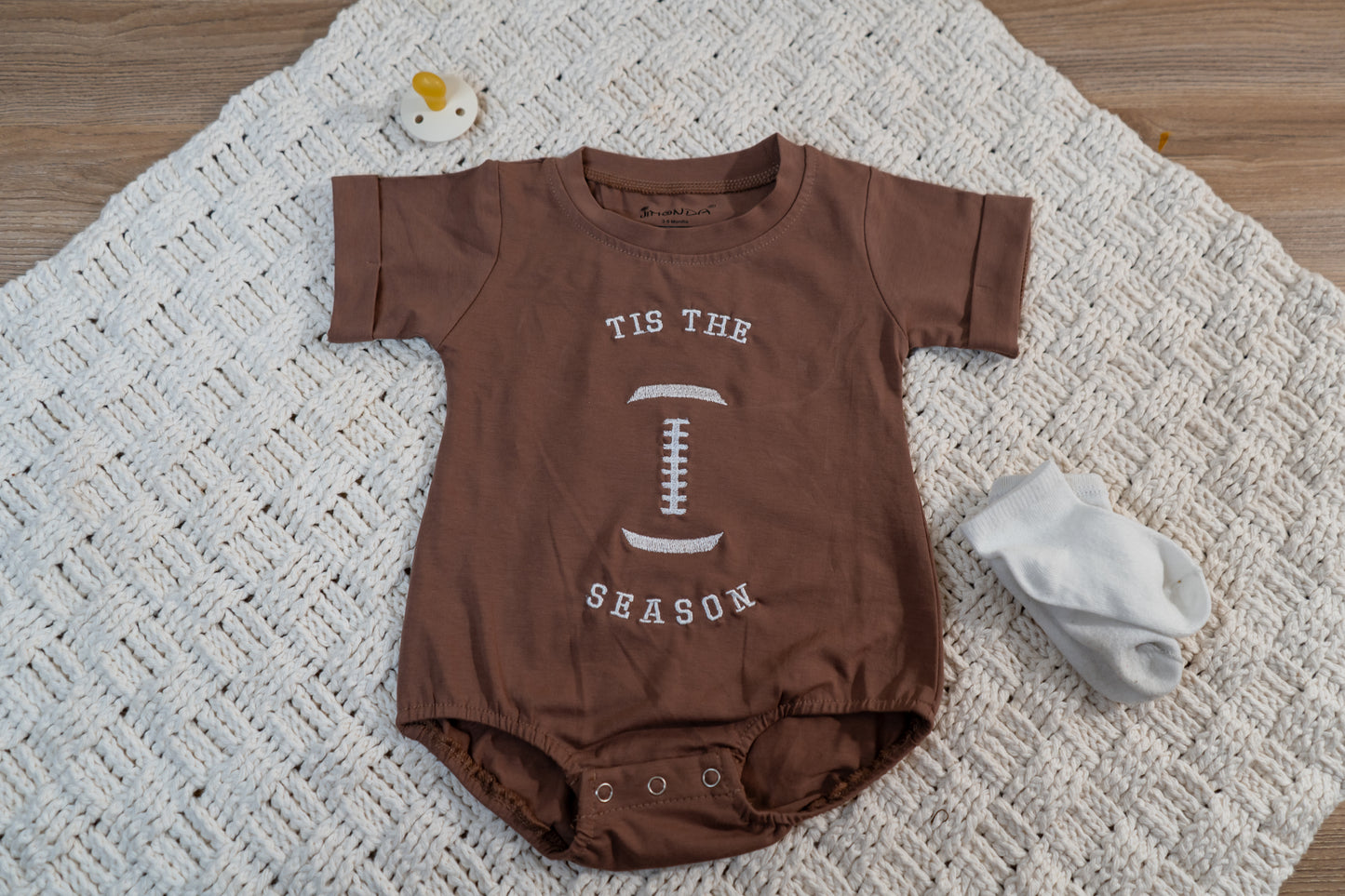 tis the season football bodysuit