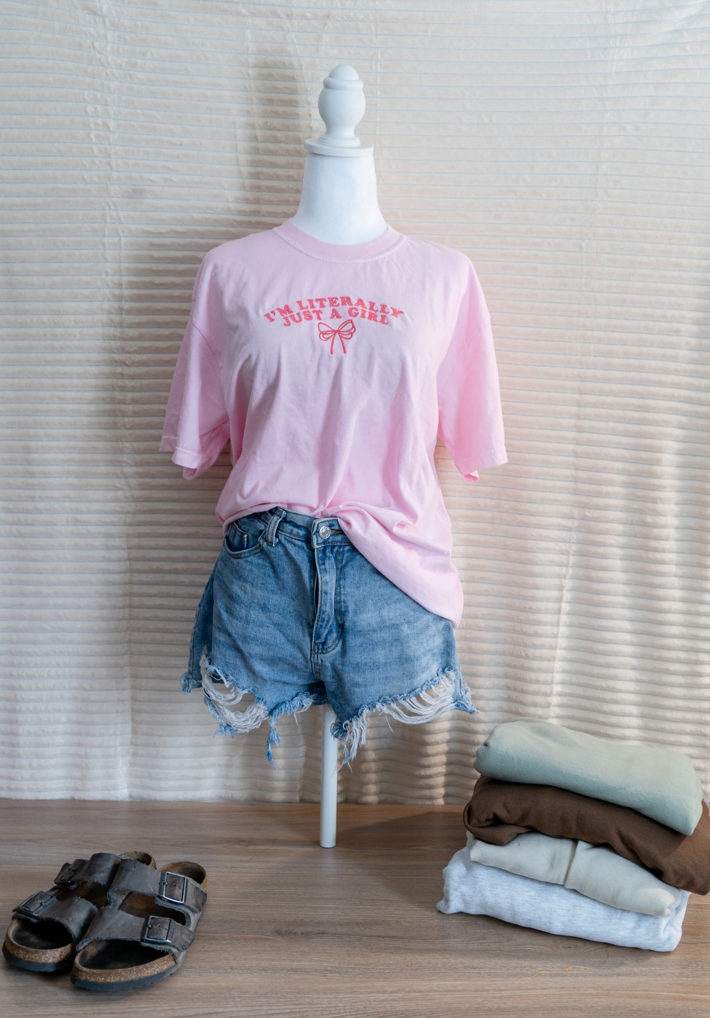 I'm literally just a girl tee shirt and long sleeves