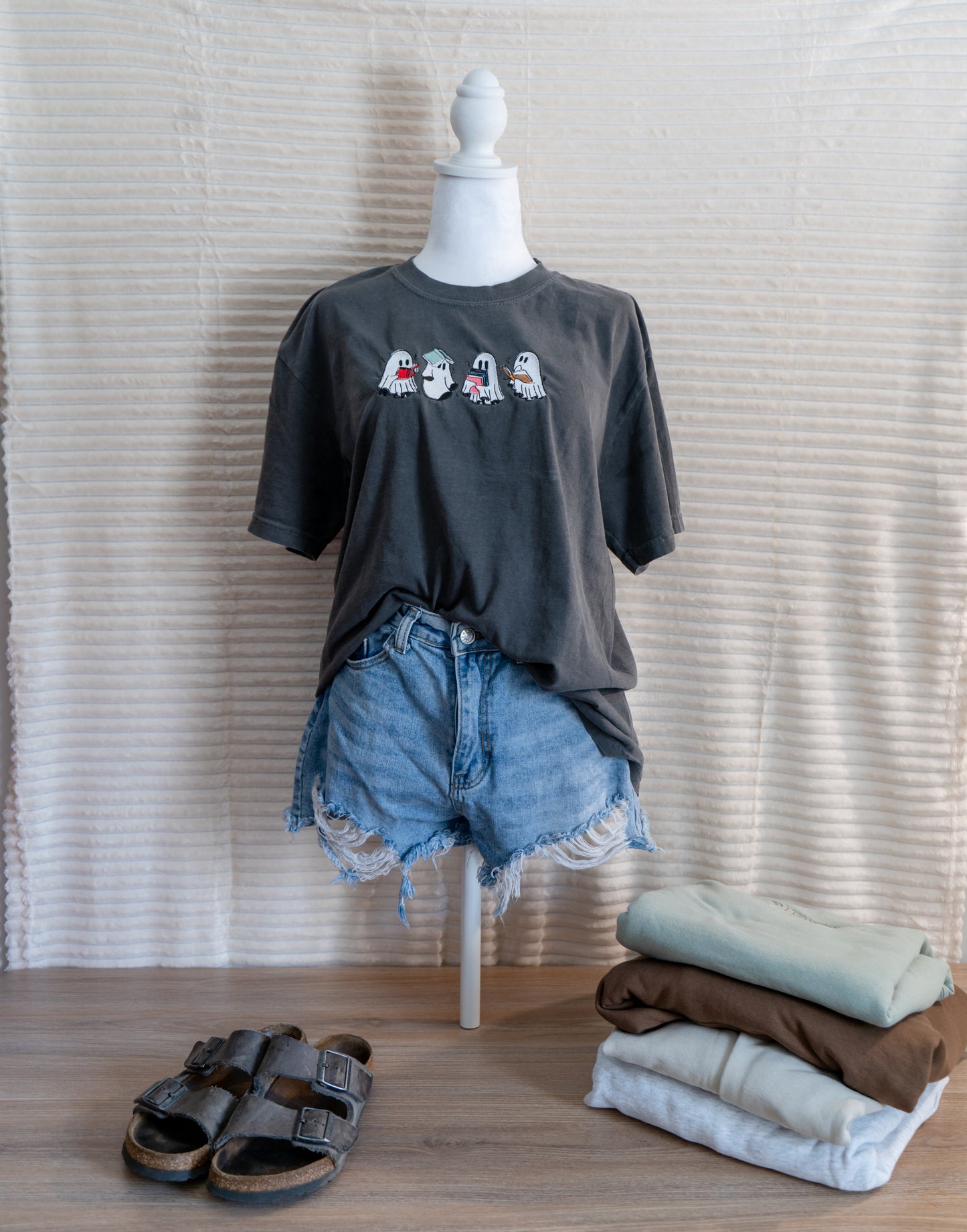 ghost reading hoodie