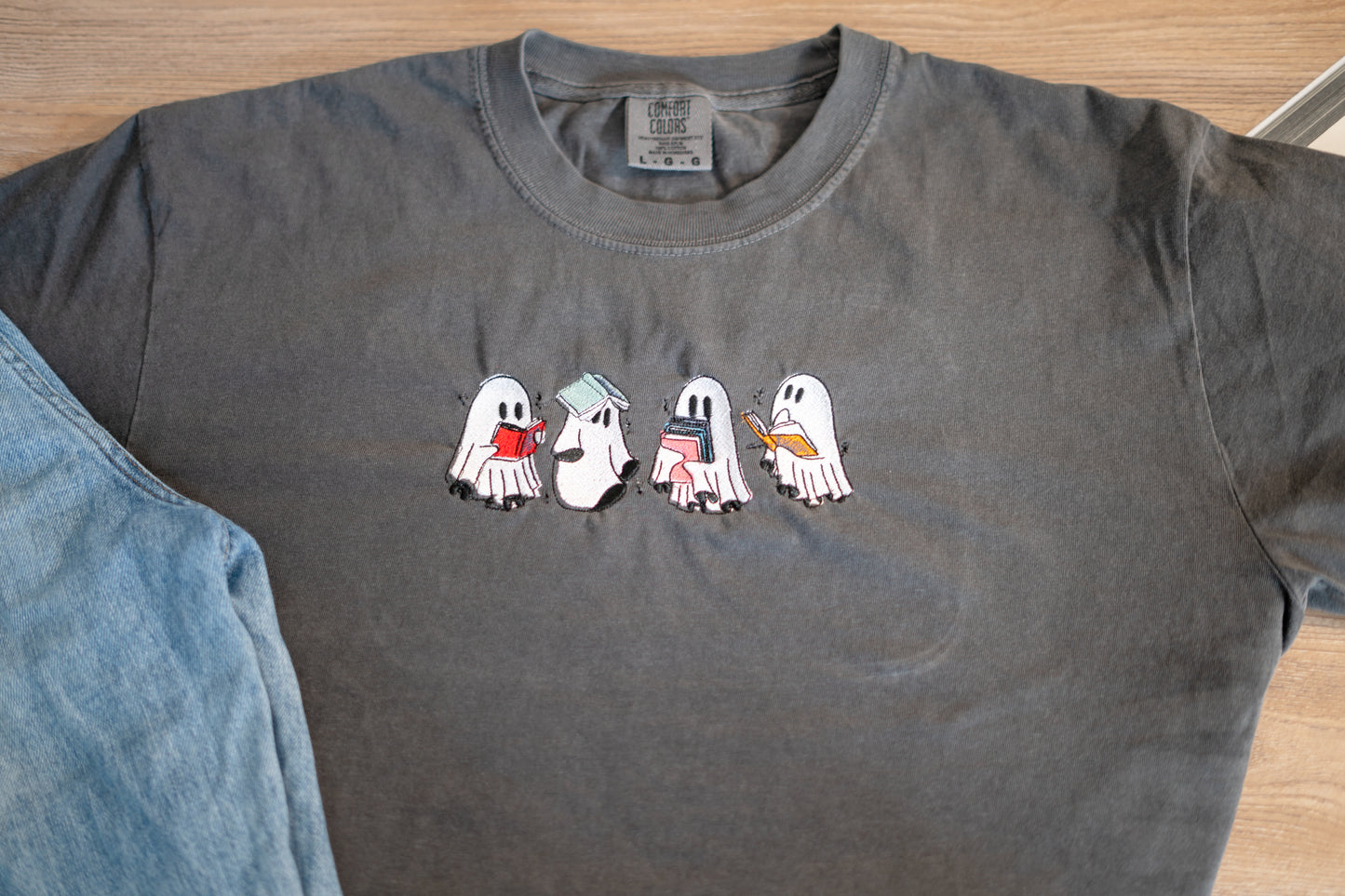 ghost reading hoodie