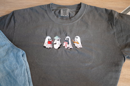 ghost reading hoodie