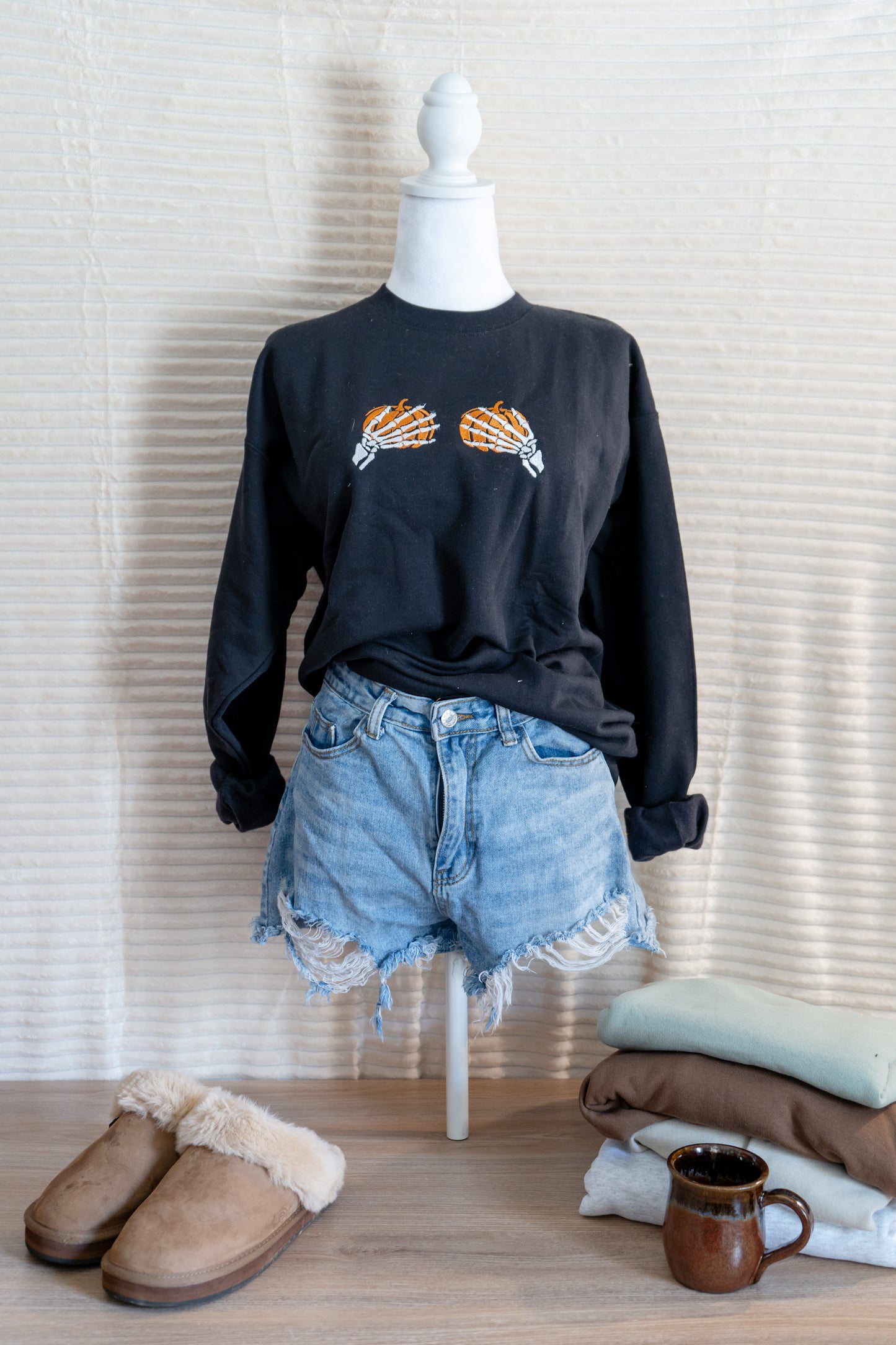 pumpkin boobs hoodie