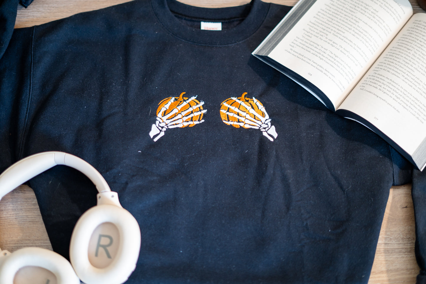 pumpkin boobs hoodie