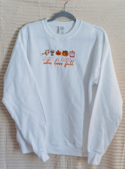 just a girl who loves fall hoodie