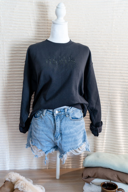 tired moms club sweatshirt