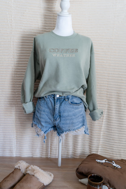 coffee weather sweatshirt