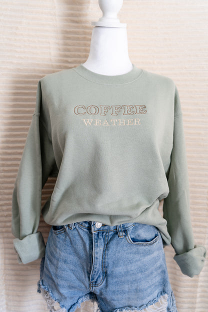coffee weather sweatshirt