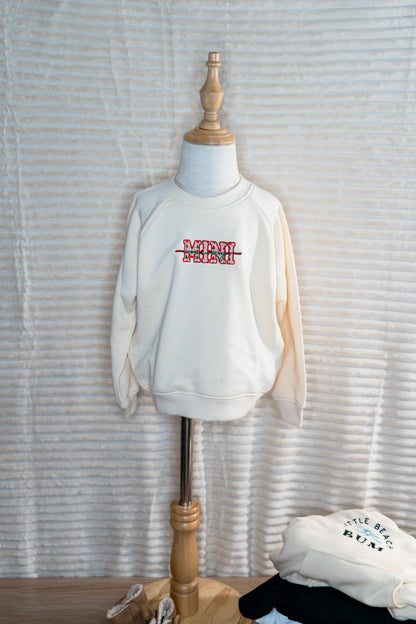 mini christmas sweatshirt