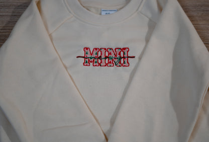 mini christmas sweatshirt