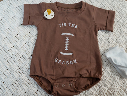 tis the season football bodysuit